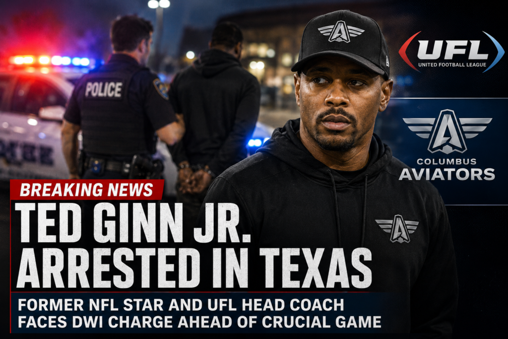 Ted Ginn Jr Arrested in Texas: Former NFL Star and UFL Coach Faces DWI Charge Ahead of Game as League Investigates Incident